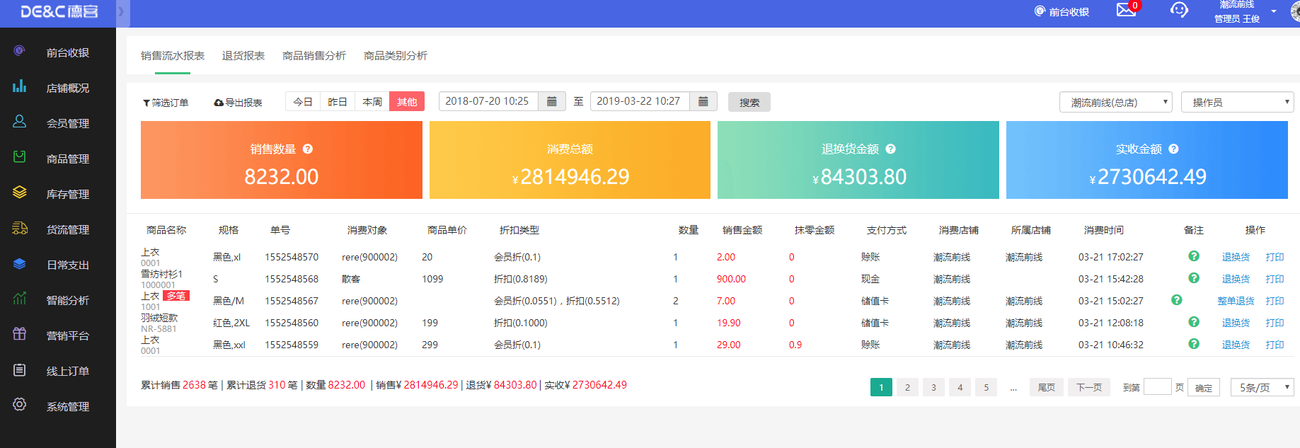服装店会员管理软件
